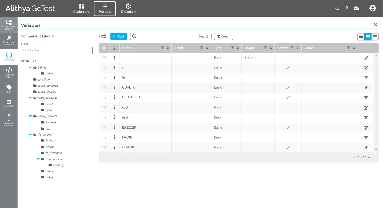 screenshot of Alithya GoTest